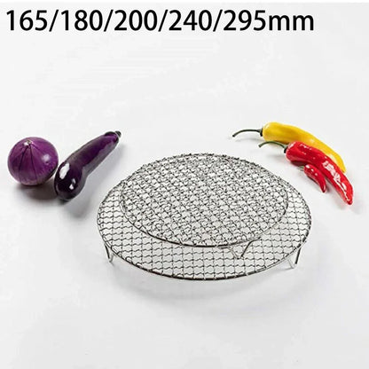 Stainless Steel Round BBQ Net Grill Mesh Roast Nets Bacon Grill Tool Iron Nets Non-stick BBQ Mat Grid Outdoor Barbecue Accessori