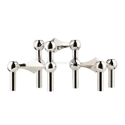 Molekular Struktur Metal Käerzhändler nordic Gold Käerzhightstrooss Live Zëmmer Coring Colre Cancer Cancer Cancer Bebra