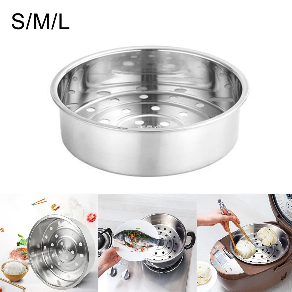 Steam Basket Rice Cooker Steaming Rack Stand 304 Stainless Steel Thickened Deepened Steam Stand Kitchen Cookware Parts Durable