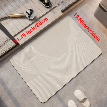 Luxury Bathroom Foot Mats Anti Slip Shower Bath Mat Super Absorbent Quick Dry Floor Mat Toilet Rug Doormat Carpet Washable