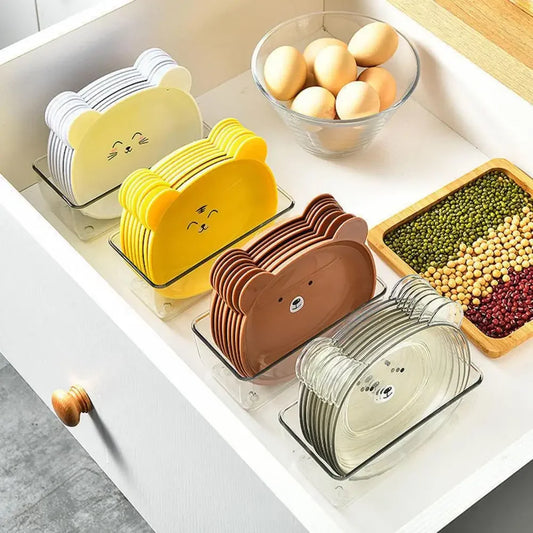 Snack Plate Bear Shape Ceramics Wheat Straw BPA Gratis plast stables barn Fruktvask Tilleggsutstyr Dessert til kjøkken