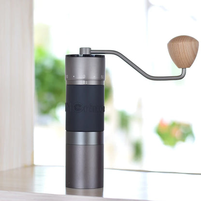 Kingrinder K6 manual coffee grinder portable mill 420stainless steel 48mm stainless steel Titanium plating burr