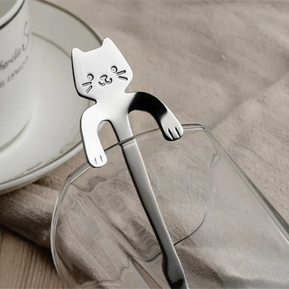 Cucchiaio di caffè in acciaio inossidabile adorabile cucchiaino da cucchiaino da cucchiaino da cucchiaino