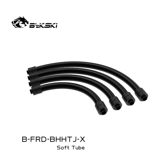 Bykski G1/4' Fitting +  Soft Tube 360 Degree Rotating Computer PC Water Cooling  Block for Mining Rig B-FRD-BHHTJ