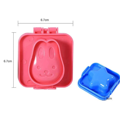 Cartone animato grazioso stampo uovo bollito pesce carrello carrello uovo sushi stampo stampo decorato torta fondente per bambini pranzo utensile supplementare
