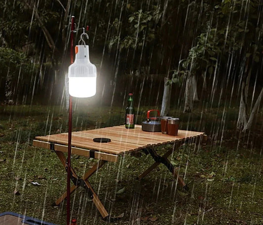1PC Outdoor USB Rechargeable LED Lamp Bulbs 60W Emergency Light Hook Up Camping Fishing Portable Lantern Night Lights LT014