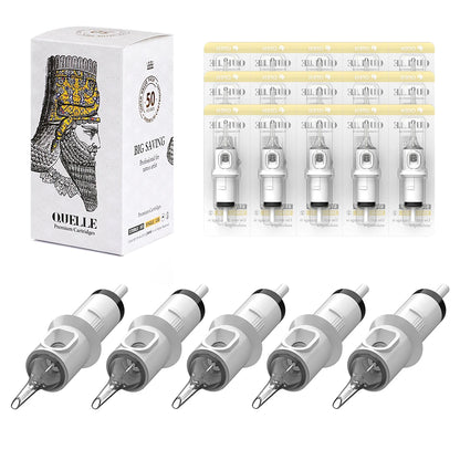 Quelle 50pcs engangs sterile tatovering nåle RL/RLT (0,30 mm) revolution patron til tatoveringsmaskiner makeup kropskunst tatovering