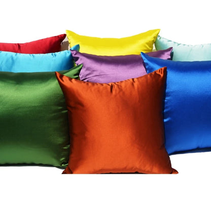 Carcasă de pernă de mătase imitată 100% Satin pernă din satin 50x50 pernă solidă 60x60cm decor pentru casă pentru canapea 45x45 40x40 neted