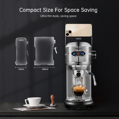 Hibrew Care Caftera Cafetera 20 bar INOX SUMI AUTOMATYCZNY Super Slim Ese i proszek espresso cappuccino maszyna gorąca woda H11