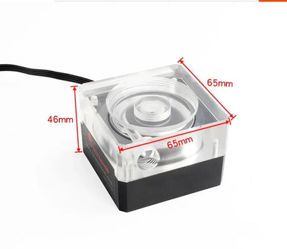 FREEZEMOD  Water Cooler Water Pump Ultra-Thin PWM Speed Control 4cm Thick Flow 500L Support OD50 Tank. PU-SZM6,watercooler