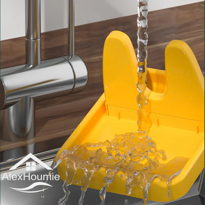 Foldbar gryde Låg Rack Plastic Spoon Holder Stand Køkkenarrangør til gaffel spatelstativ Pan Cover Hyldebordopbevaringsstativ