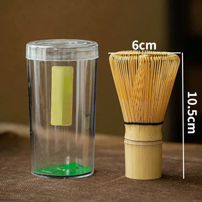 Tea set japansk te -set matcha whisk (chasen) te sked och skopa (chashaku) matcha set bambu tillbehör
