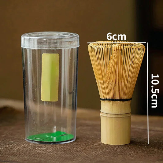 Tea set japansk te -set matcha whisk (chasen) te sked och skopa (chashaku) matcha set bambu tillbehör