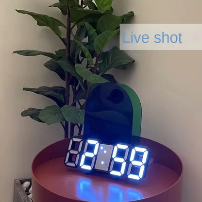 Tabulka 3D LED LED digitální budík Hodiny Čas/datum/teplota pro domácí kuchyňské kanceláře hodiny dekorace zahradní hodiny