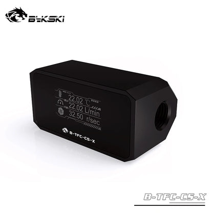 Bykski Thermometer Water Cooling System Monitor Flowmeter Leaking Pump Speed Alarm RPM Temperature Sensor PC Cooler B-TFC-CS-X