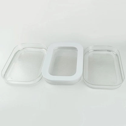 Kühltemacher mit dem Deckel mit gefrorenen Plastik-Plastikplastikstock-Aufbewahrungsbox für Küchenkühlschrank Frische Schüssel
