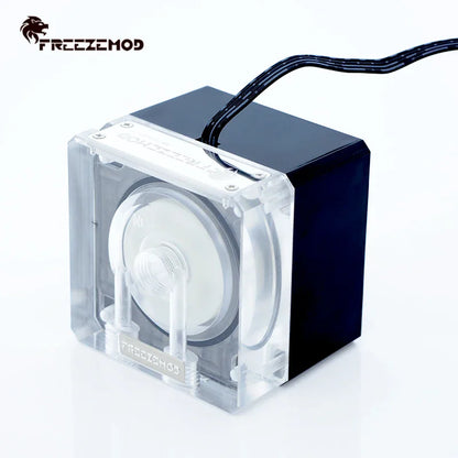 Freezemod PU-FS4M-J Compute refroidissement PC CHELER CHARMER POMME MUTE PWM FLOW Intelligent 800L / H 12V / 5V RVB Light Aure. PU-FS4M-J