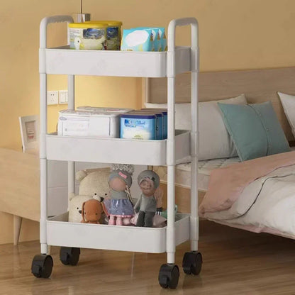 Kitchen Organizers and Storage Rack Mobile Trolley Organizer Gap Storage Rack Rolling Cart Bookshelf  for Bedroom  Bathroom