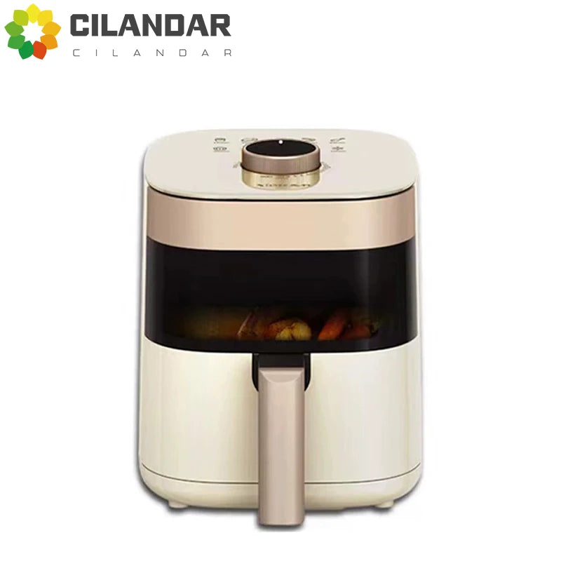 Nová Xianke Air Fryer 5L s velkou kapacitou domácnost grilování multifunkční rotační elektrická elektrická trouba