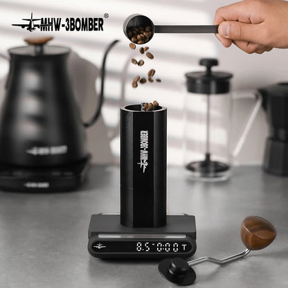 MHW-3BOMBER 38mm Handmatige koffiemolen met magnetische 7 kern roestvrijstalen Burr 24 Verstelbare instellingen Home Barista Accessoires