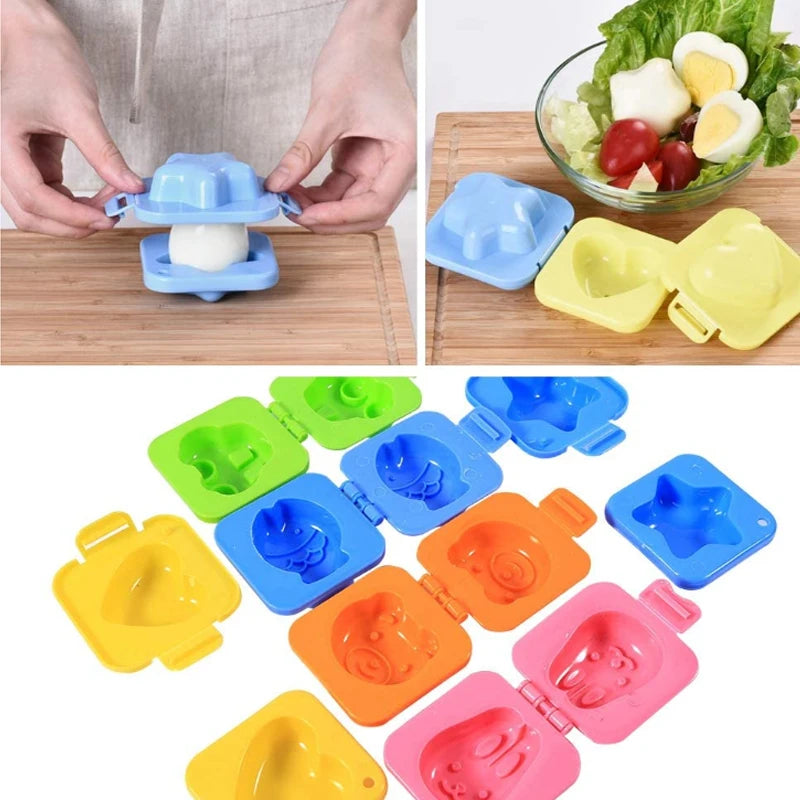 Cartone animato grazioso stampo uovo bollito pesce carrello carrello uovo sushi stampo stampo decorato torta fondente per bambini pranzo utensile supplementare