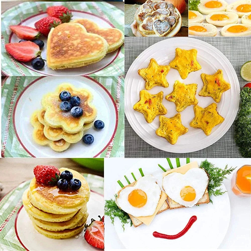 Silicone non stick shaper omelet frittata fantastica eggance anello di anello cucina da cucina da cucina stampi per pentola capovolta