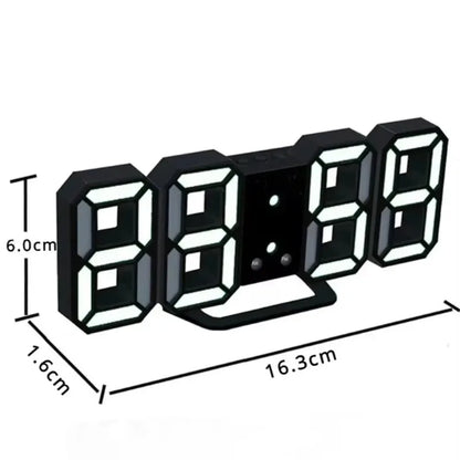 Tabulka 3D LED LED digitální budík Hodiny Čas/datum/teplota pro domácí kuchyňské kanceláře hodiny dekorace zahradní hodiny