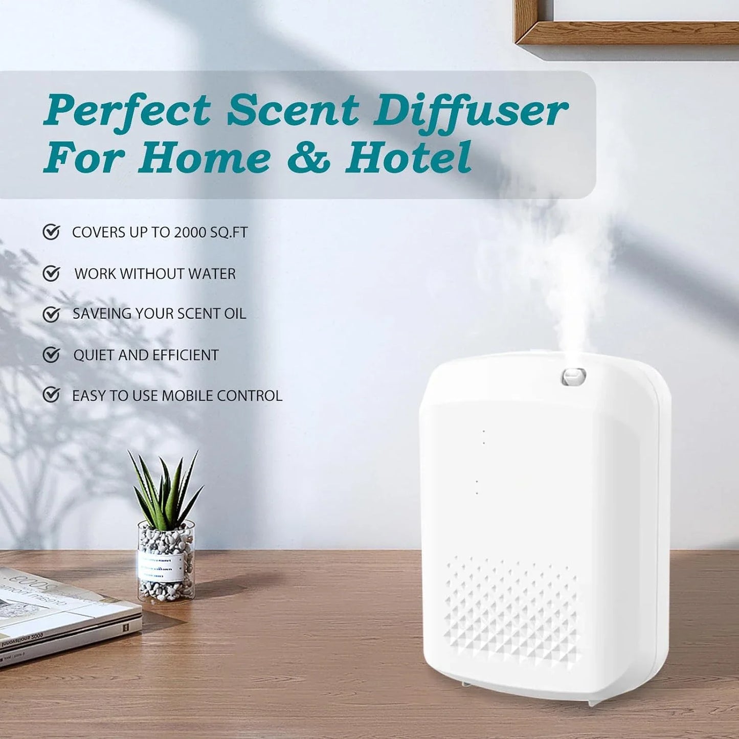 Diffusore di fragranze Diffusore olio aromatico Diffusore elettrico casa deodorante per aria Macchina diffusore per olio essenziale per hotel