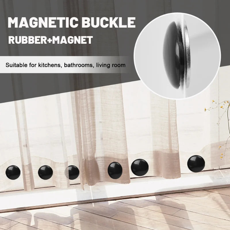Strong Magnetic Curtains Weights Windproof Shower Curtains Magnet Buckle Balcony Curtains Cloth Weights for Drapery Tablecloth