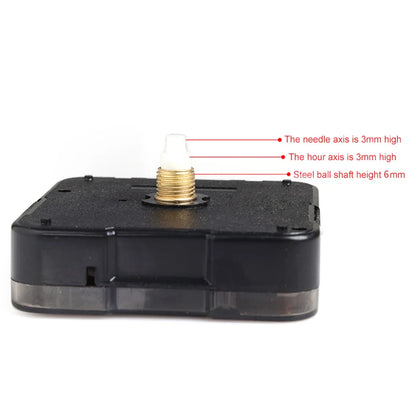 Mute DIY Clock Quartz Watch Clock Mechanism Wall Clock Bevægelse Reparation Udskiftning Mekanisme Dele Væsentlige ure Tilbehør