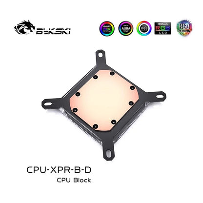 Bykski CPU Block Use for INTEL LGA 1151 1156 1700 1800 AMD AM4 AM5 / Water Cooler Radiator 5V ARGB Light SYNC / CPU-XPR-B-I/M-D