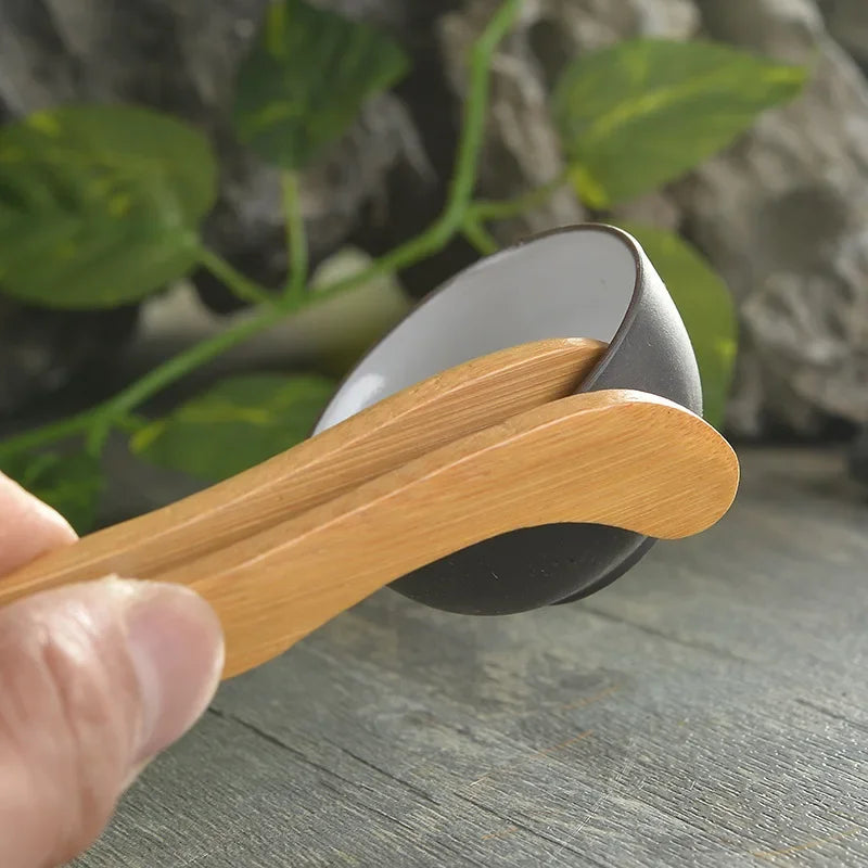 5 Pcs/set Kongfu Tea Ceremony Utensils Set Bamboo Teaspoons Tea Needle Tweezer Clips Strainer Tong Tube Teaware Acient Art Tools