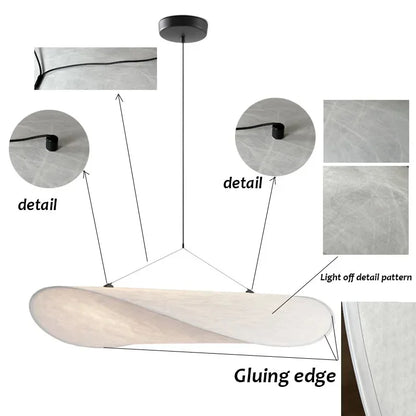 Nordic Silk Pendant Lamp Home Decor Chandeliers For Living Room Bedroom Restaurant Modern Drop light Indoor Lighting Fixtures