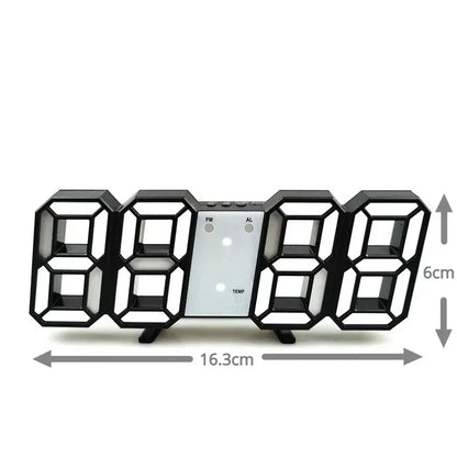 Acquista prodotti orologi 3D LED Digital Digital ANNIAME COLLO COLLO COLLO/DATA/TEMPERATURA PER ORCORA COMUNE/OCCHI
