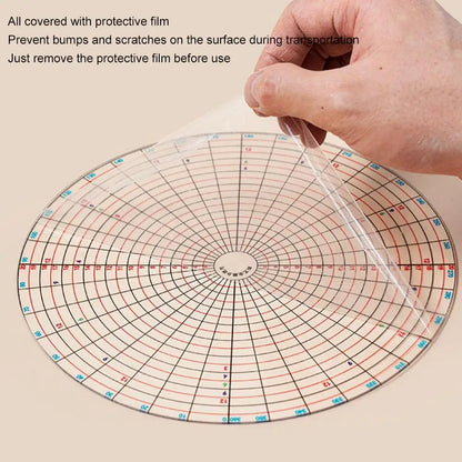 Spinner Tools Ceramic Tools Dividing Ruler Full Circle Divider Multifunktionell målning Equalizer Mud Hall Pottery Trimning