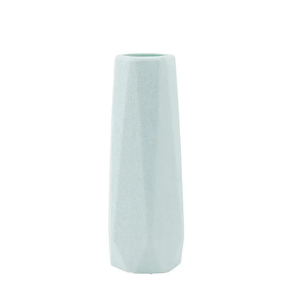 Nordic Style Flower Vase Obývací pokoj Dekorace Ozdoby moderní origamiplastické vázy Pot Flower Aransaments Home Decor