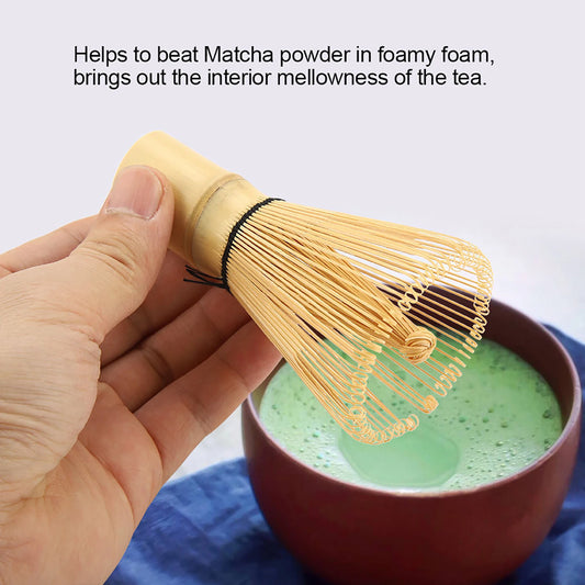 Bamboo Whisk Green Tea Whisk Matcha Whisk Natural Bamboo Tea Whisk Chasen Preparing Matcha Powder Brush Tool Tea Powder Whisk