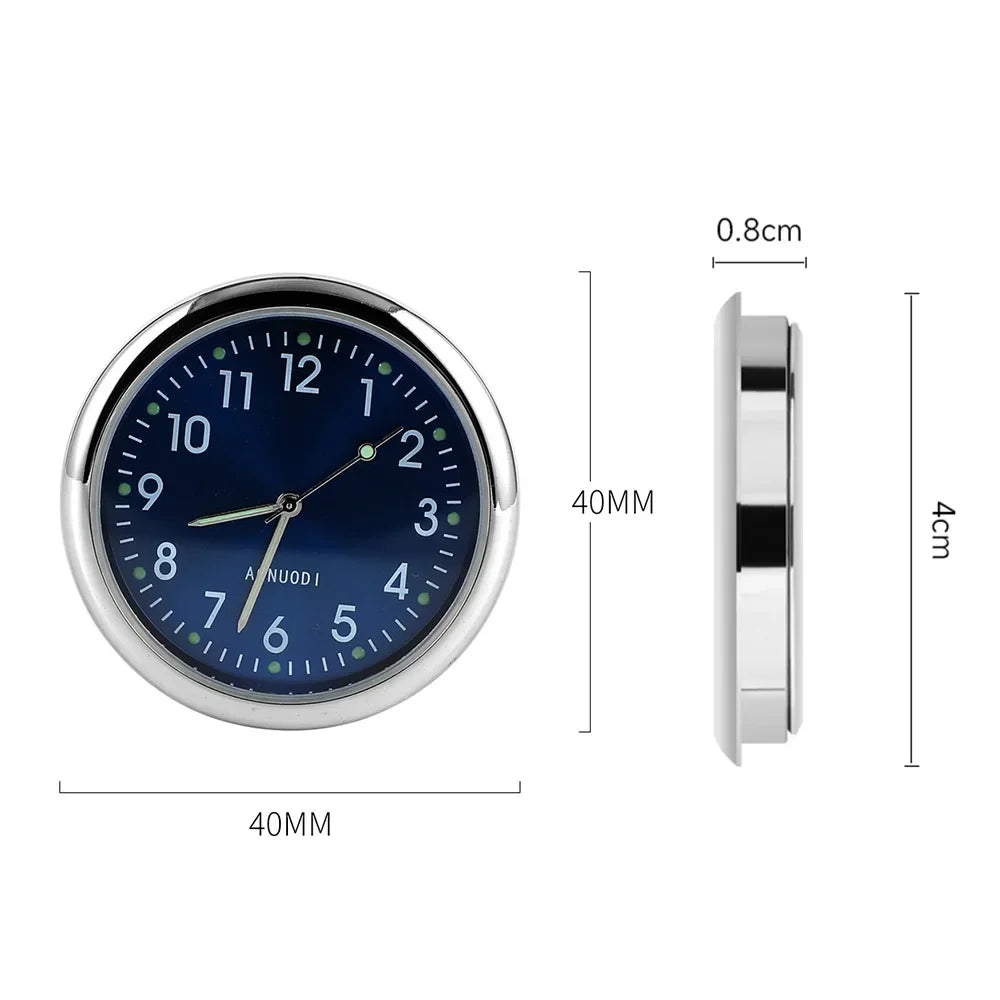 Mini Watch Mini Quartz Clock Light Emitting Electronic Clock Waterproof Bicycle Motorcycle Watch Dashboard Car Clock