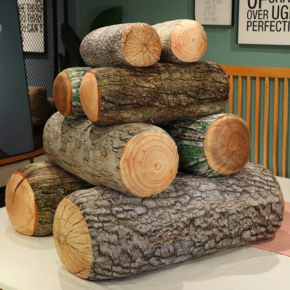 New 1cp 50/70/90cm 3d Simulation Wood Stump Pillow Plush Toy Creative Big Tree Pillow Cushion Pillow Birthday Gift Neck Pillow