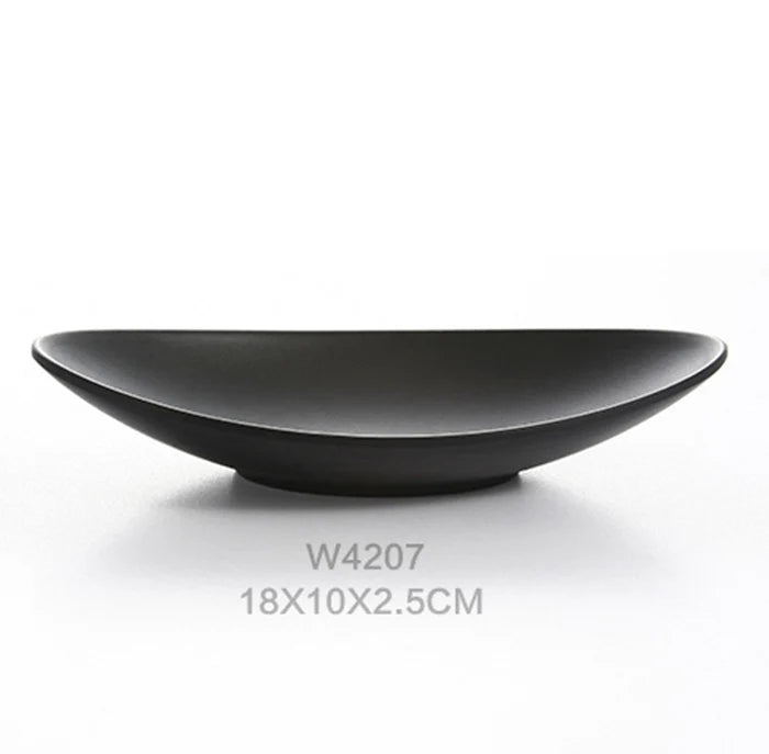 Oval Black Ring Dish Jewelry Tray Key Tray Arrangør Dekor Nøkkelfat Smykker Bolle Dekorative Dish Arrangør Kjøkkenartikler