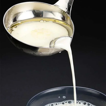 Zuppa di cucchiai in acciaio inossidabile zuppa cucina cucina cucina zuppa separatore grasso separatore yogurt olio cucchiaio accessori da cucina