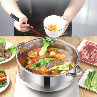 Pot Steamer Stainless Steel Steam Cooking Soup Cookware Steaming Food Stock Vegetable Set Layer Steamers Pots Stockpot Tier Lid