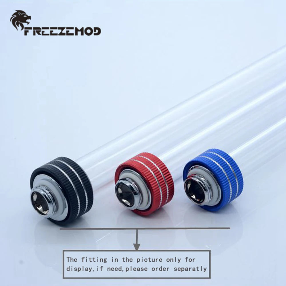 FREEZEMOD 50CM PETG Tube Transperant Hard Pipe OD12/14/16mm Water Cooler High Quality Super PMMA Liquid Cooling Flexible Loop