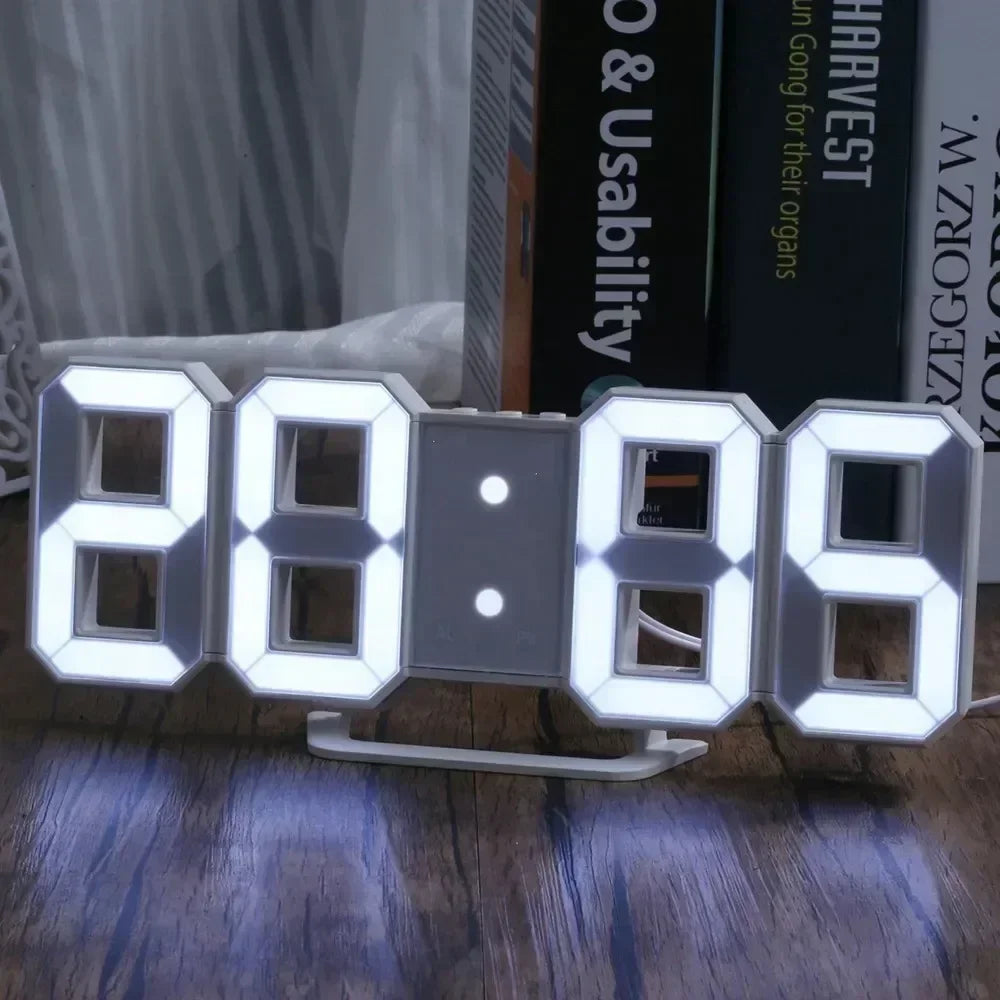Acquista prodotti orologi 3D LED Digital Digital ANNIAME COLLO COLLO COLLO/DATA/TEMPERATURA PER ORCORA COMUNE/OCCHI