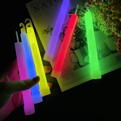 1pc 6inch Glow Stick Chemical Light Stick Industrial Grade Glow Sticks Цветово парти клуб къмпинг Коледни химически светлини