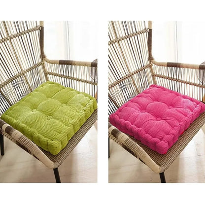 Inyahome Tufted Corduroy Thicken Floor Seat Cushion for Balcony Tatami Meditation Floor Round Square Cushion Living Room Indoor