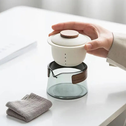Tekanna och tekoppset kit hushållet te som gör rese tepå