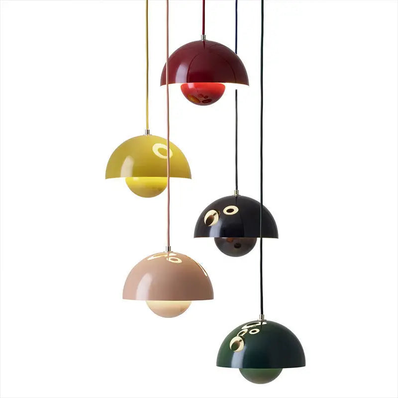 23 cm kreativ lysekrone soveværelsesundersøgelse restaurant pendel lys dekorativ lampe multi-farve valgfri moderne bud indendørs belysning