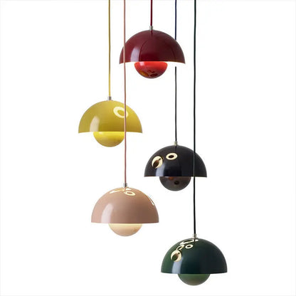 23 cm kreativ lysekrone soveværelsesundersøgelse restaurant pendel lys dekorativ lampe multi-farve valgfri moderne bud indendørs belysning