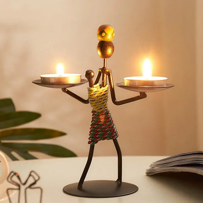 Cangoli in metallo vintage Cangoli fatti a mano Candele Candele Creative Cragius Finiature Tolder Disterra